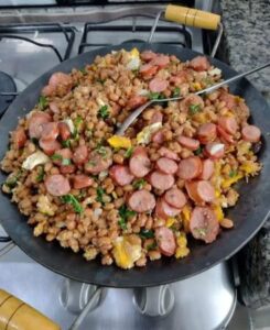 Disco De Arado Chapa Picanheiro Paella Wok Cabo Madeira Aço Carbono 40cm - tachofort - Chapa Bifeteira - Magazine Luiza